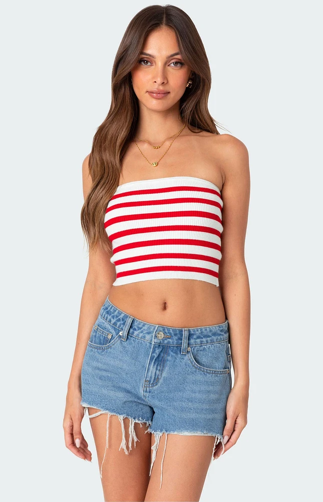 Edikted Lexi Ribbed Tube Top