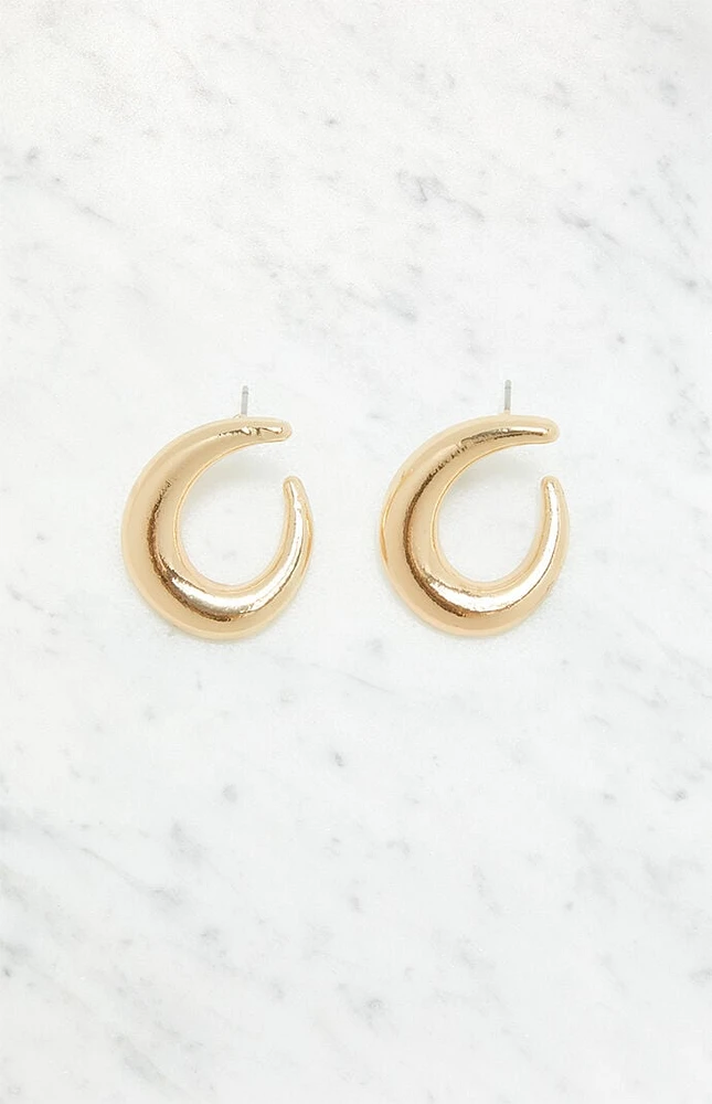 LA Hearts Spiral Hoop Earrings