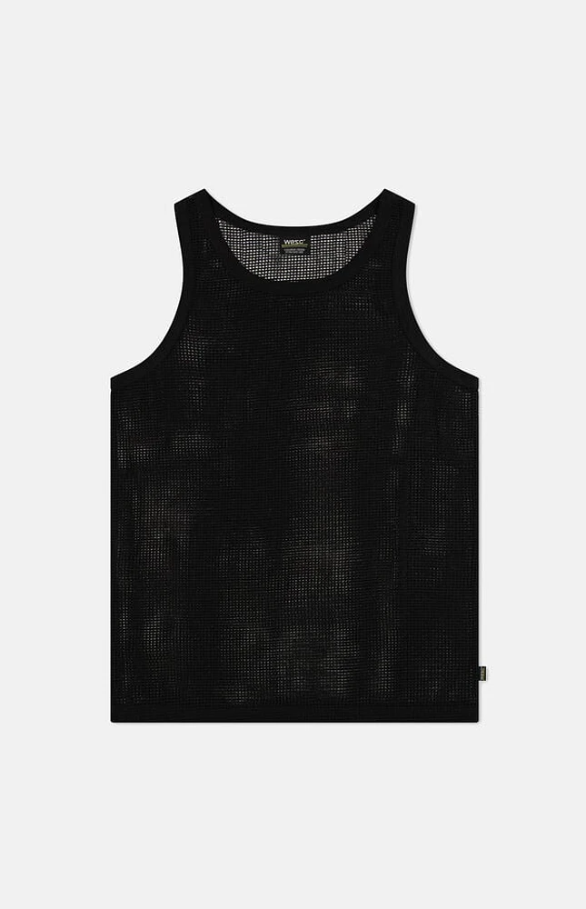 WeSC America Inc Black Mesh Tank Top