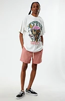 PacSun Rose Nylon Collegiate 6.5" Swim Trunks