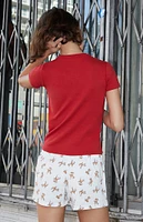 John Galt Emery Deer Pajama Shorts