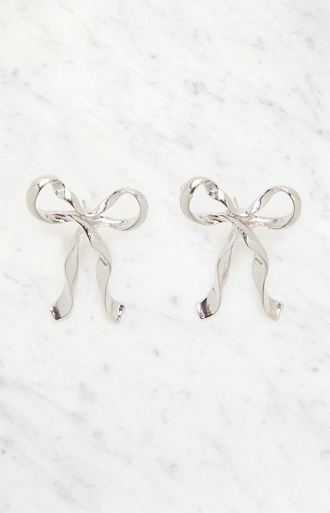 LA Hearts Bow Earrings