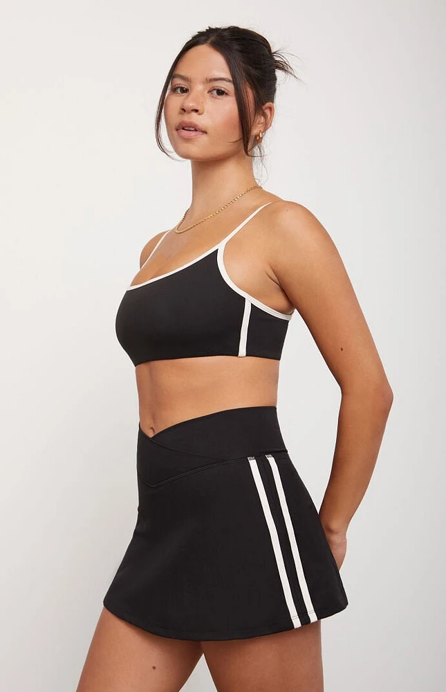 PAC 1980 WHISPER Active Side Stripe Crossover Mini Skort