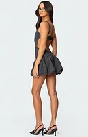 Edikted Backless Bubble Skirt Mini Dress