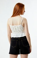 Billabong Free Flow Shirred Tank Top