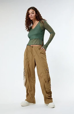 PacSun Ruched Parachute Pants