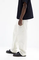 Pacsun Cream Baggy Clover Jeans