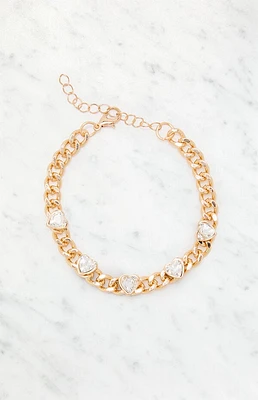 LA Hearts Heart Link Bracelet