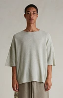Fear of God Essentials Heather Stone Waffle Knit Short Sleeve T-Shirt