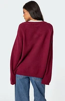 Edikted Martha Oversized V Neck Sweater