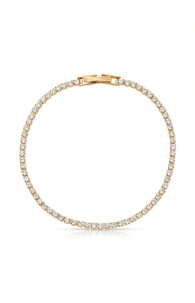 Ettika Minimalist Crystal Tennis Bracelet