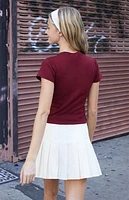 John Galt Burgundy Short Sleeve T-Shirt