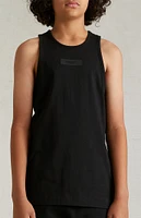 Kids Fear of God Essentials Black Tank Top