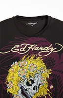 Ed Hardy Yellow Hair Skull T-Shirt