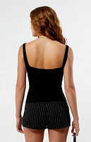 LA Hearts Pinstripe Micro Shorts