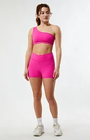 PAC 1980 Active Bold Ribbed One Shoulder Top