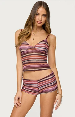 Edikted Zigzag Stripe Tank Top