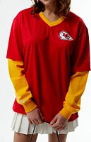 NFL Wild Collective x PacSun Kansas City Chiefs Mesh Long Sleeve Jersey