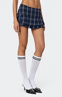 Edikted Ara Plaid Pleated Skort