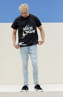 Pacsun Eco Comfort Stretch Indigo Stacked Skinny Jeans