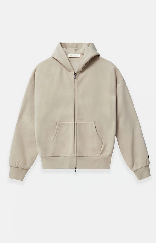 Fear of God Essentials Timber Classic Fleece Zip Up Hoodie