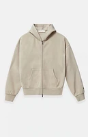 Fear of God Essentials Timber Classic Fleece Zip Up Hoodie