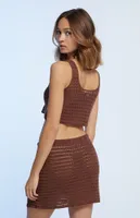 LA Hearts Daisy Chain Crochet Tank Top