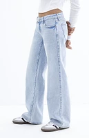 PacSun Light Indigo Low Rise Girlfriend Jeans