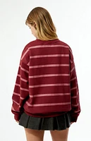 Daisy Street Los Angeles 1992 Striped Crew Neck Sweatshirt