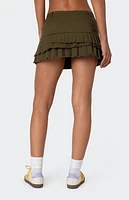 Edikted Layered Pleats Mini Skirt
