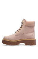 Timberland Women's Tan Stone Street 6inch Lace-Up Waterproof Boots