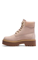Timberland Women's Tan Stone Street 6inch Lace-Up Waterproof Boots