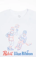 Pabst Blue Ribbon Sports Cropped T-Shirt