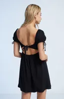 LA Hearts Open Back Babydoll Dress