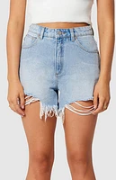 ABRAND Cindy Venice High Waisted Relaxed Denim Shorts