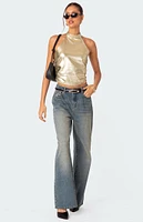 Edikted Karter Metallic Halter Top