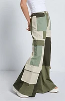 JGR & STN Colorblock Miller Wide Leg Cargo Pants