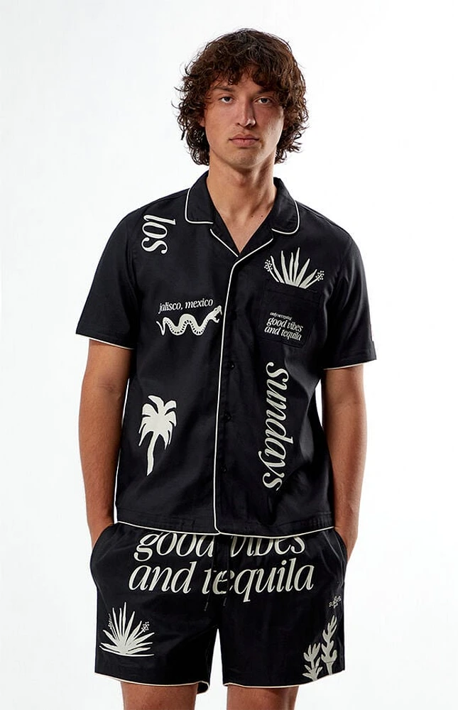 Los Sundays Good Vibes Woven Camp Shirt