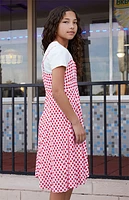 Pacsun Kids Red Gingham Sleeveless Dress