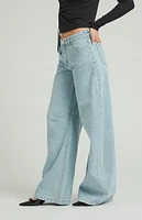 PacSun Light Indigo Baggy Barrel Jeans