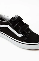 Vans Kids Black Velcro Old Skool Shoes