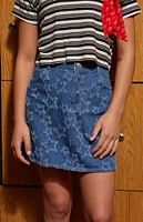 PacSun Kids Star Denim Mini Skirt