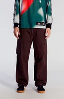 PacSun Stretch Brody Brown Cotton Baggy Cargo Pants