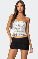 Edikted Laurie Polka Dot Tube Top