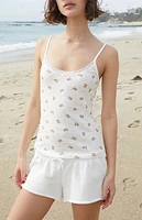 John Galt Bear & Bow Skylar Lace Tank Top