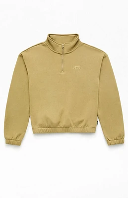 Vans Kids Half Zip Mock Neck Pullover Sweatshirt