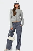 Edikted Ellery Checkered Pants