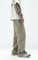 Pacsun Olive Extreme Baggy Carpenter Jeans