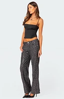 Nyah Sequin Loose Fit Jeans