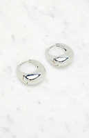 John Galt Silver Hoop Earrings